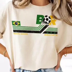 Brazil Soccer WC26 Vintage Shirt, Graphic Football Shirt, Gift For Fans