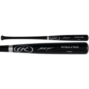 Marcelo Mayer Boston Red Sox Autographed Black Rawlings Pro Model Bat - Fanatics Authentic Certified