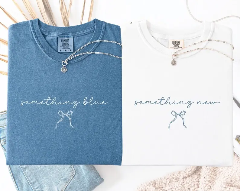 Comfort Colors Bridesmaid T-Shirt, Custom Bridal Party Shirt, Getting Ready Outfit, Personalized Maid of Honor Tee, Bridesmaid Proposal Gift, Cute Bow Tee