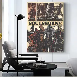 game s-Sekiro Shadows Die Twice Poster Wall art print art suitable for living room bedroom bar parlor home decoration gift  Custom Photo Poster  Personalized Wall Art