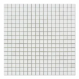 Thassos White 5/8x5/8 Polished/Honed Marble Mosaic Tile