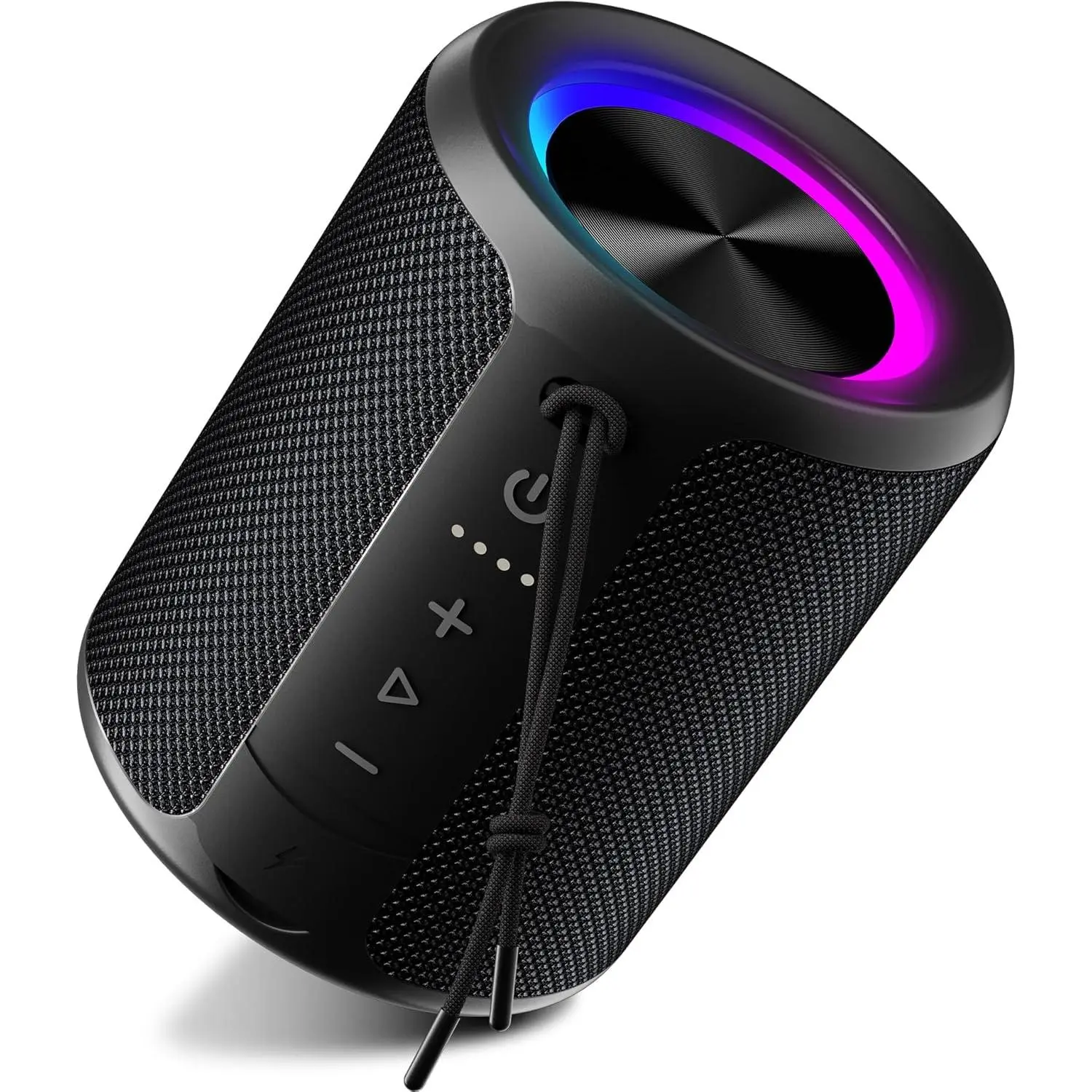 Portable Bluetooth Speaker, IPX7 Waterproof Wireless Speaker with 20W Loud Stereo Sound, 15H Playtime & Beat-Synced RGB Light, Small Outdoor Speaker for Shower, Pool, Beach, Hiking and Gifts