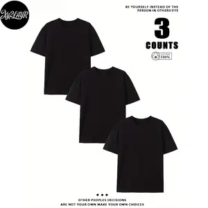 GILDAN 3-piece classic round neck solid color T-shirt, comfortable round neck short sleeved cotton home top, selected pure cotton fabric, suitable for both men and women, sports and leisure, outdoor gatherings, easy to wear with a stylish daily style.