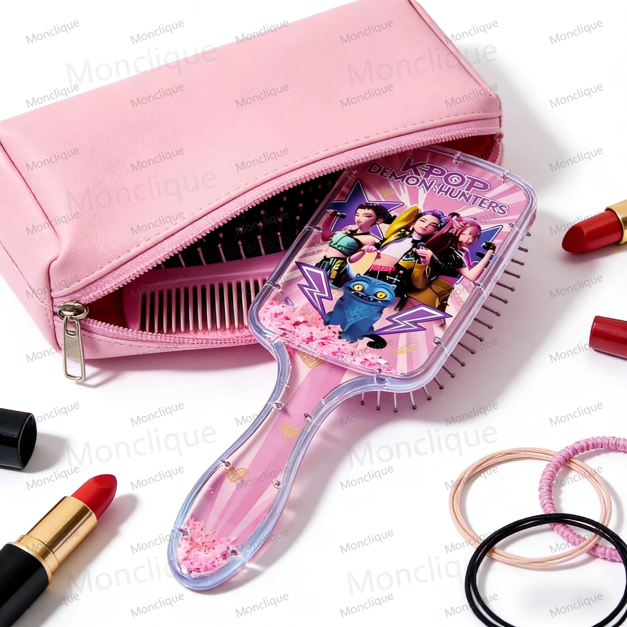 Comb Anime Kpop Demon Hunters Air Cushion Comb Series Cute Cartoon Peripheral Household Fashion Girl Student Comb Fan Club Gifts