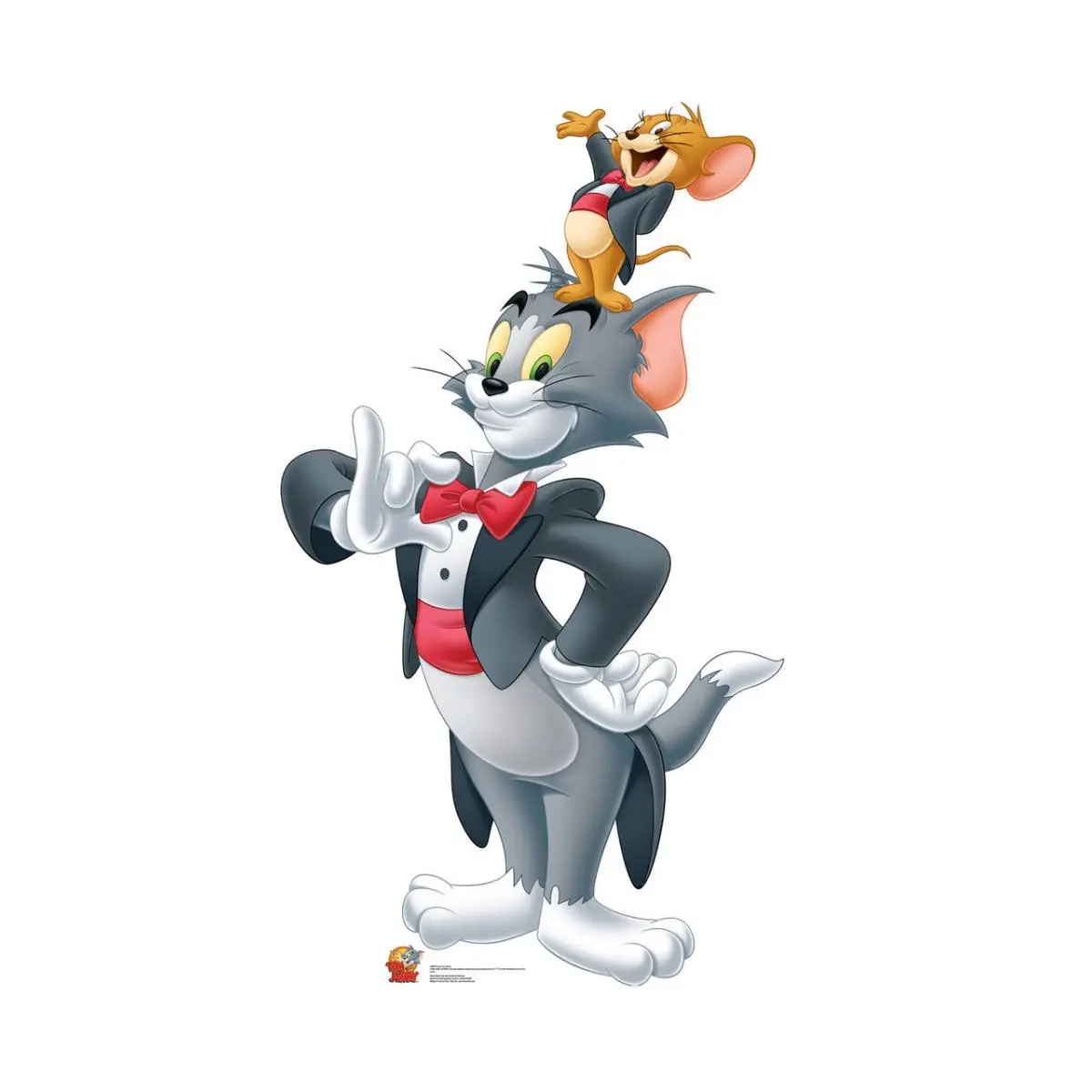 212 MAIN Tom & Jerry Stand-Up Cardboard Cutout - 67x38 in, High Quality Print, Wedding Decorations, Party Photo Prop