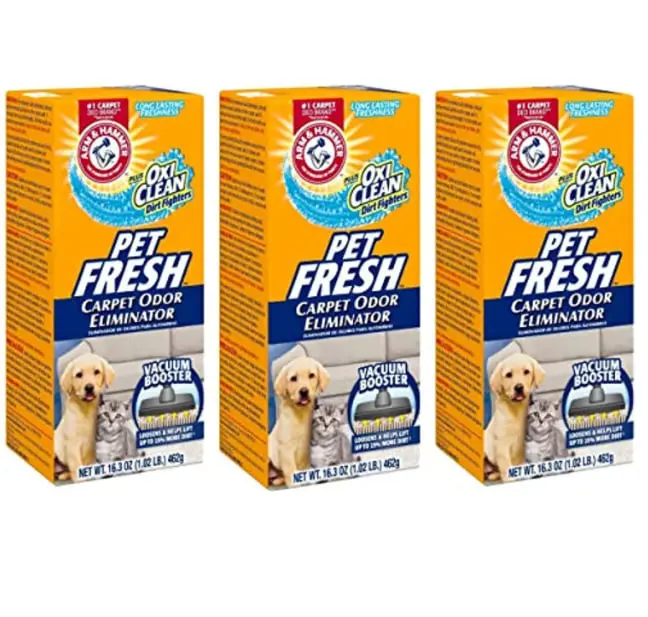 Arm & Hammer Pet Fresh Carpet Odor Eliminator Plus Oxi Clean Dirt Fighters (Pack