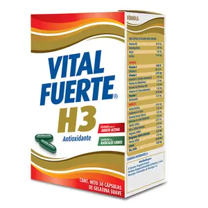 VITAL FUERTE H3 ANTIOXIDANT MULTIVITAMIN 30 SOFTGELS | VITAL FUERTE H3 MULTIVITAMÍNICO ANTIOXIDANTE 30 CAPSULAS GEL