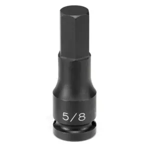 212 MAIN Grey Pneumatic 2922F 0.5 in. Drive Hex Driver, 10.06 in. Fractional Hex, Alloy Steel