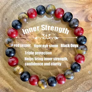 Inner Strength Bracelet Help Bring inner Strength, Confidence Clarity Healing Crystal Bead Gorgeous Stone Gemstone Jewelry Energy Healing Love Girlfriend Boyfriend Souvenir Valentine Mother Anniversary New Year Christmas Halloween Birthday Gift