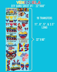 Venezuela DTF Gang Sheet #1 - 22"x60"