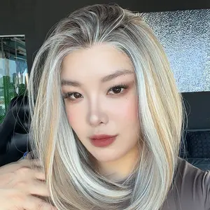 JBEXTENSION 14 Inches Pre-Cut 13X6 Free Part Snowflake Lace Frontlace Bob Cut Glueless Wig GIOIA PRO【BENDY EAR TABS】