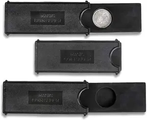 Coin Trick Magic Slider Cases, Set of 6, Magic Toys and Party Favors for Kids, Magician Props for Boys and Girls, Fun Goodie Bag Fillers, Prank and Gag Toys for Children