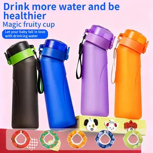 Same as the AIR Up flavored water bottle (turns plain water into fruit flavor), includes 3 flavor capsules (encouraging young people to drink more plain water and less sugary drinks). Made of BPA-free Tritan material, heat-resistant.