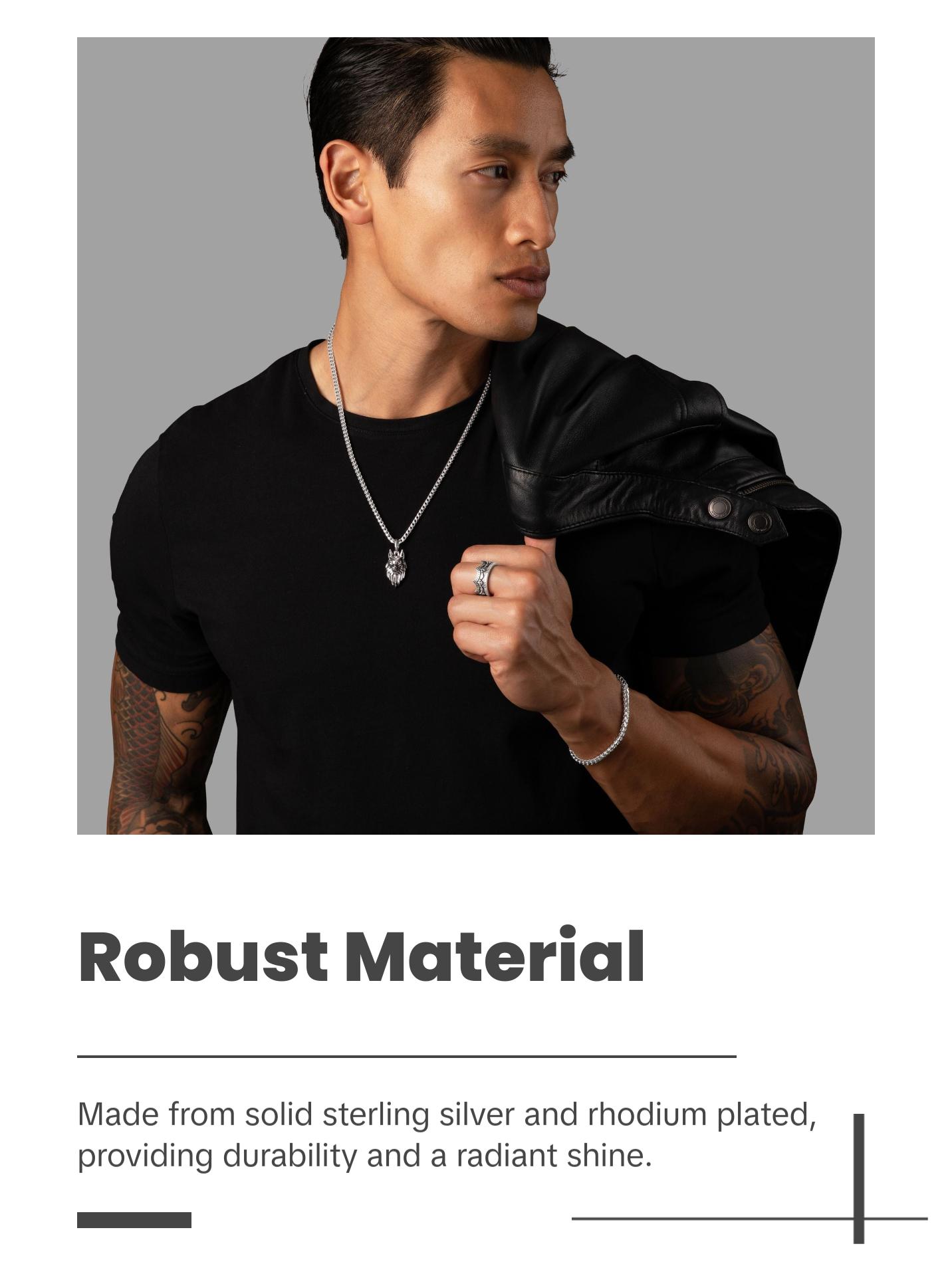 Alpha, Silver Wolf Pendant