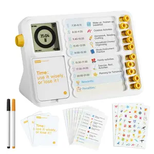 BEAVERLAB Time Manager  Study & Productivity Timer with Task Reminder & Habit Tracker for Kids & Adults – Includes Stickers & Markers