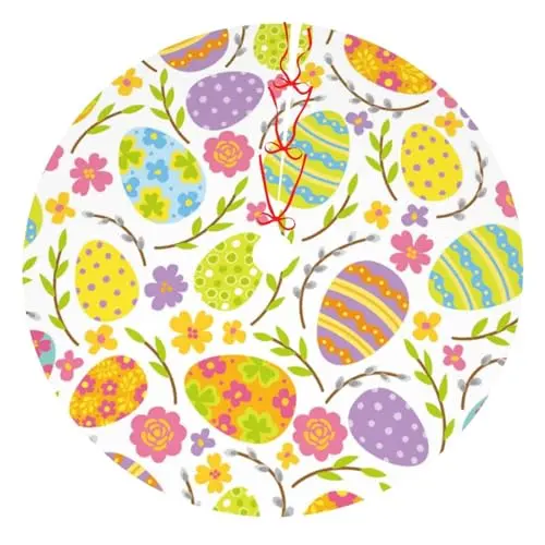 Easter Eggs Colorful Flowers