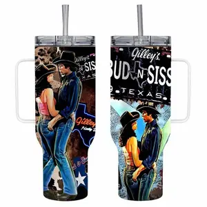 Bud and Sissy Cowboys Tumbler, Vintage Gift For fans Tumblers Metal Mugs  Ceramic DGR