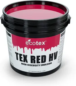 Ecotex® Textile Red High Viscosity Screen Printing Emulsion