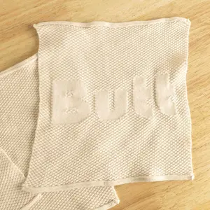 Novelty Washcloth Set – Organic Cotton Labeled Towels – Funny Hygiene Gift – Eco Friendly Bathroom Cloths Set of 3
