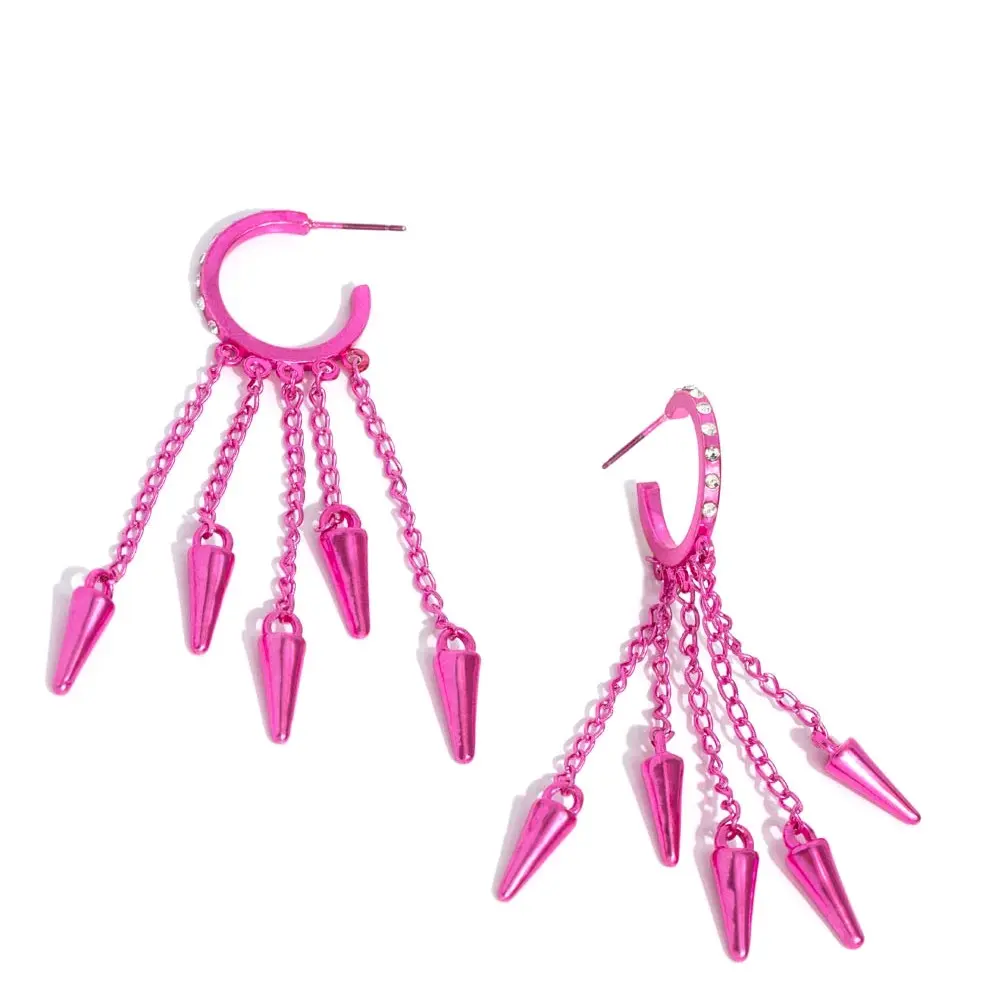 Piquant Punk Fushia Earrings