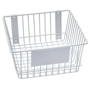 RACKEM RACKS  12 x 12 x 6 in. Wire Basket - White