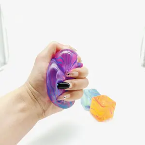 Trendy Marble Cube Squishy | Solid Squeeze Fidget Toy with Color Box - Must-Have Anti-Stress Accessory