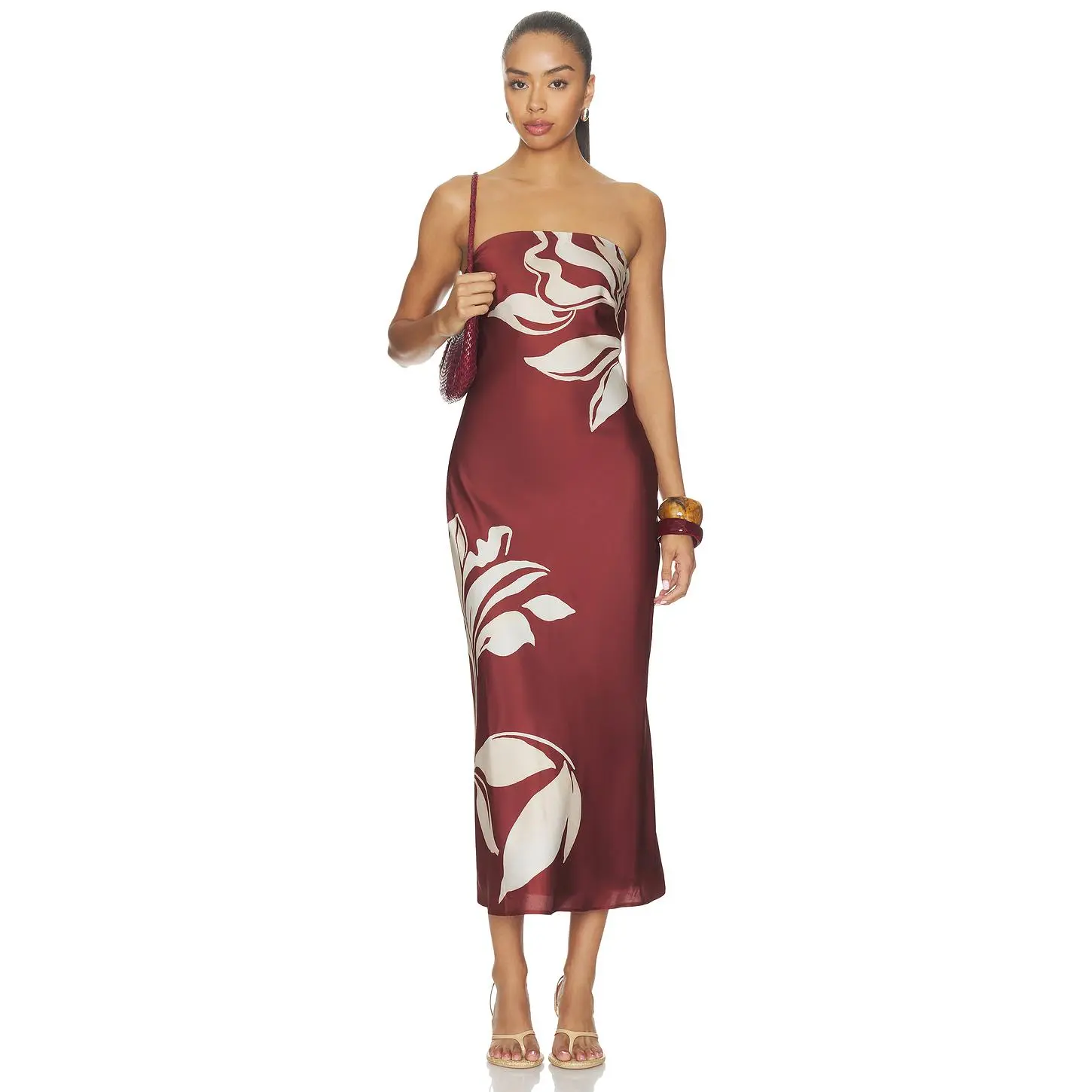 ASTR the Label Annabeth Dress in Brown Floral