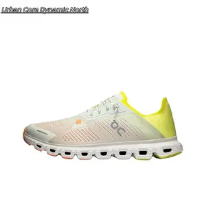 Lightweight Breathable Mesh Running Shoes – Neon Yellow & White Cushioned Sneakers for Men & Women, Cloud-Tech Sole, All-Day Comfort, Gym & Street Style