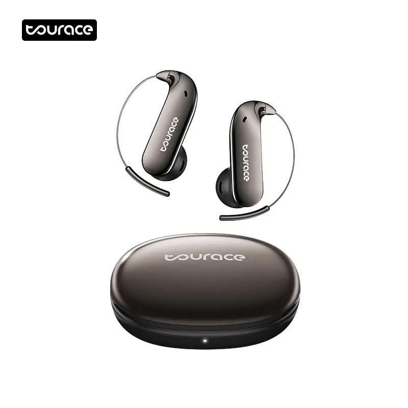Tourace -Bluetooth Headphones with Zero‑Gravity Titanium Ear‑Hook Design, Noise Isolation,AI Simultaneous Interpretation，Bluetooth Positioning，Earbuds Headset Bluetooth 6.0,Waterproof & Sweatproof, Ideal for Travel & Electronic Gifts for Men and Women out