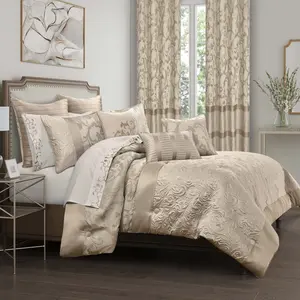 Spectra Taupe 3 Piece Comforter Set