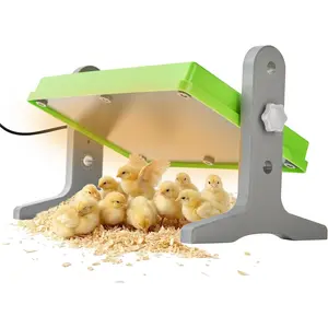 Bird Chick Brooder (12''*8'') Brooder Heater for Chicks Ducks and Birds Incubation Heating Keep Chicks Warm Newly Upgraded Temperature Adjustable Height Adjustable Chick Heating Plate - Green