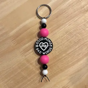 Good Moms Bad Words Keychain