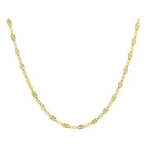 JTV 10K Yellow Gold 1.8mm Diamond Cut Tuscan Sun 18 Inch Chain
