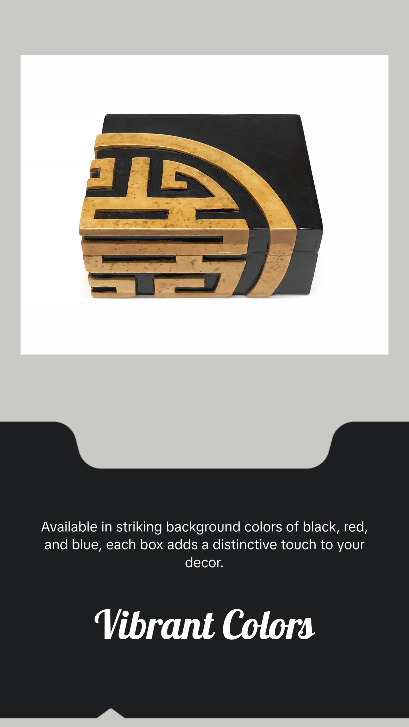 Long Life Small Rectangle Soapstone Trinket Decor Box