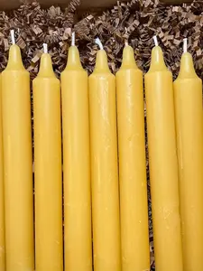 10 Handmade Natural Beeswax Candles