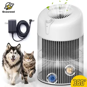 【Geoorood】 Air Purifier for Home Bedroom Office, 72.6 Million Negative Ions, HEPA Filter Traps 99.95% Allergens, Pet Hair Dander Dust & Odor Eliminator, Quiet Air Cleaner with Tilting Power Off for Pet Owners & Better Sleep