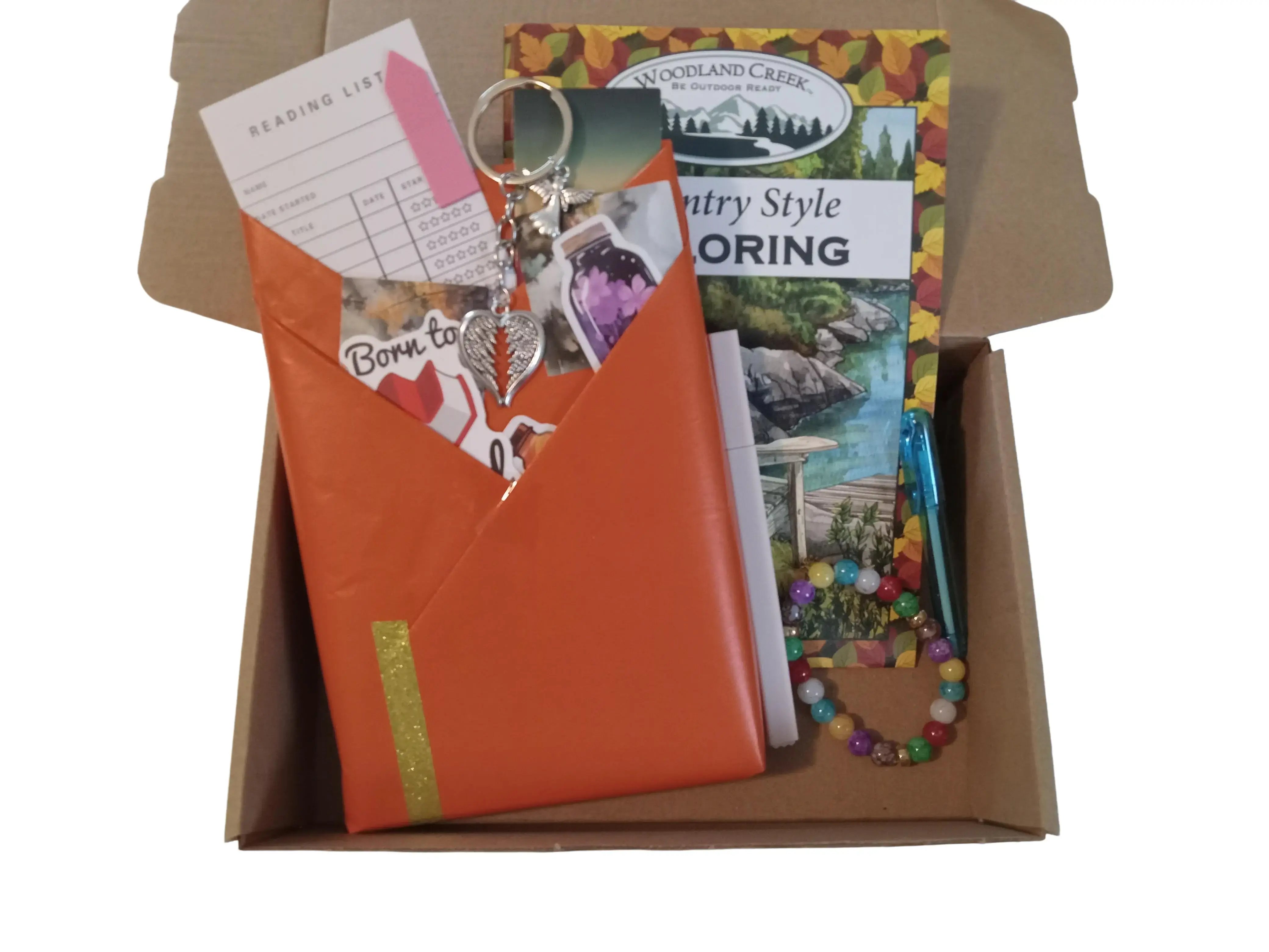Basic book therapy box - paperback with coloring book and stickers