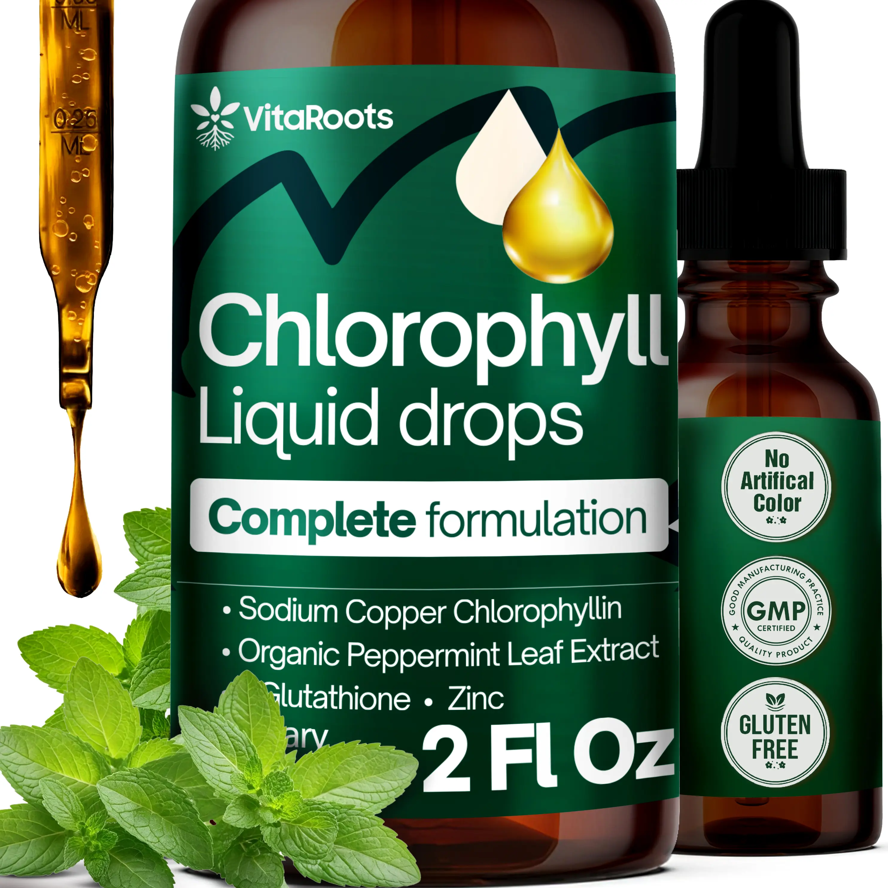 Liquid Chlorophyll Drops 60 ml 100mg per Serving Formulate Zinc, Glutathione, Mint Extract 2 fl oz Vegan & Sugar-Free - TikTok Shop Liquid Chlorophyll Drops 60 ml 100mg per Serving Formulate Zinc, Glutathione, Mint Extract 2 fl oz Vegan & Sugar-Free - TikTok Shop
