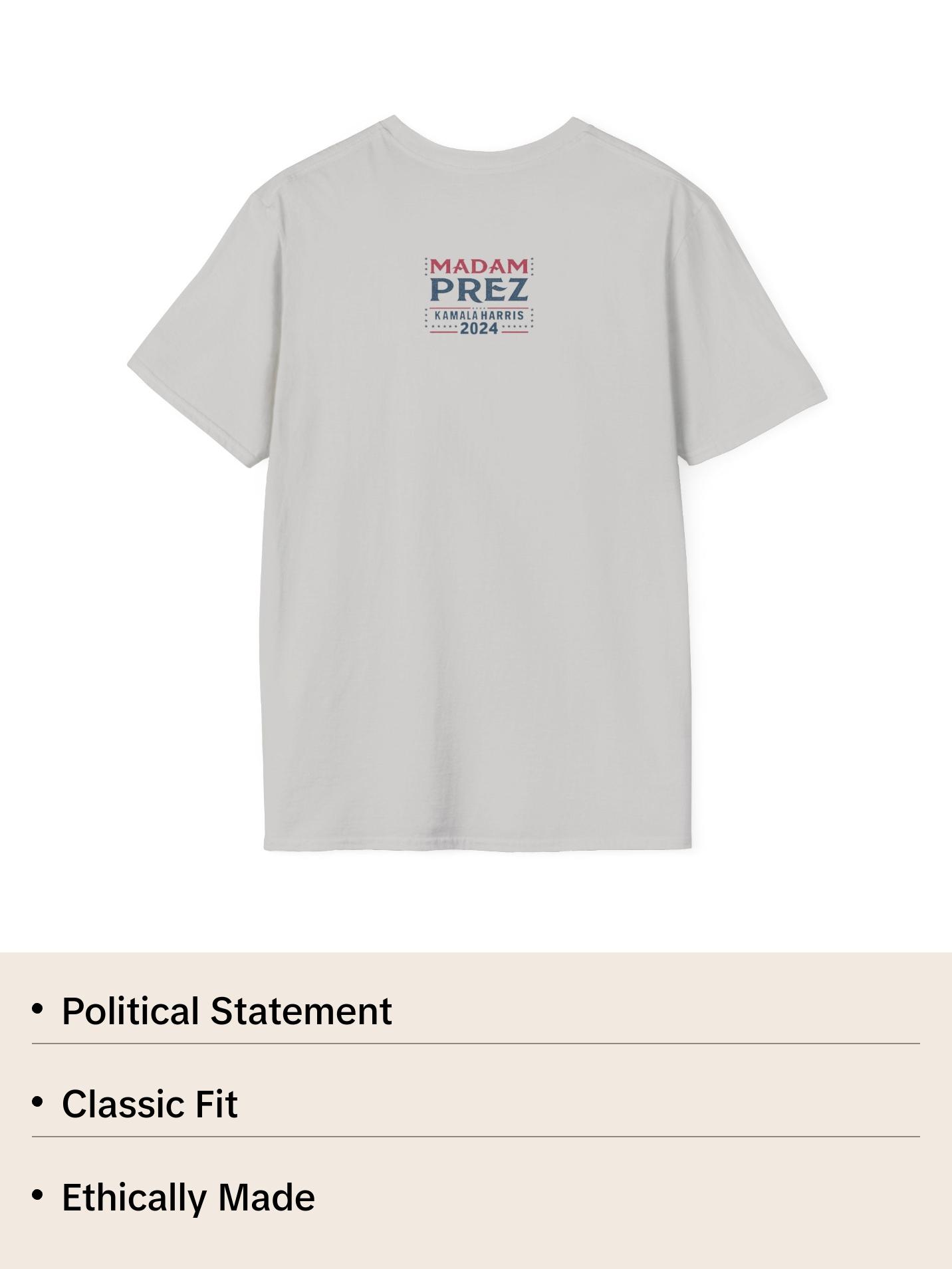 Kamala Harris "Next Stop, The White House!" Astronaut T-Shirt - Political Campaign Tee - Available in Multiple Colors Classic Cotton
