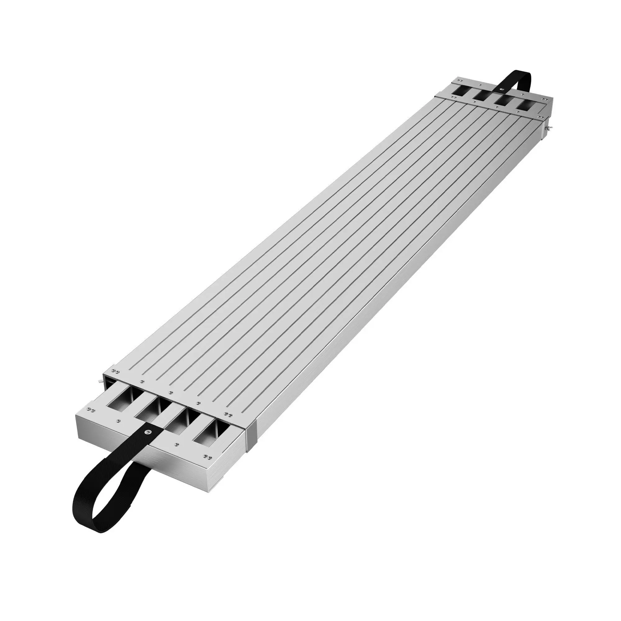GARVEE Aluminum Work Plank with Adjustable Platform and Skid-Proof Surface, Supports 440LBS, Available in 6-15ft Sizes for Versatile Scaffold Ladder Use