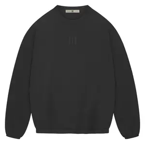 adidas Mens Fear Of God Athletics Crew Neck Sweatshirt Casual - Black adidas Mens Fear Of God Athletics Crew Neck Sweatshirt Casual - Black