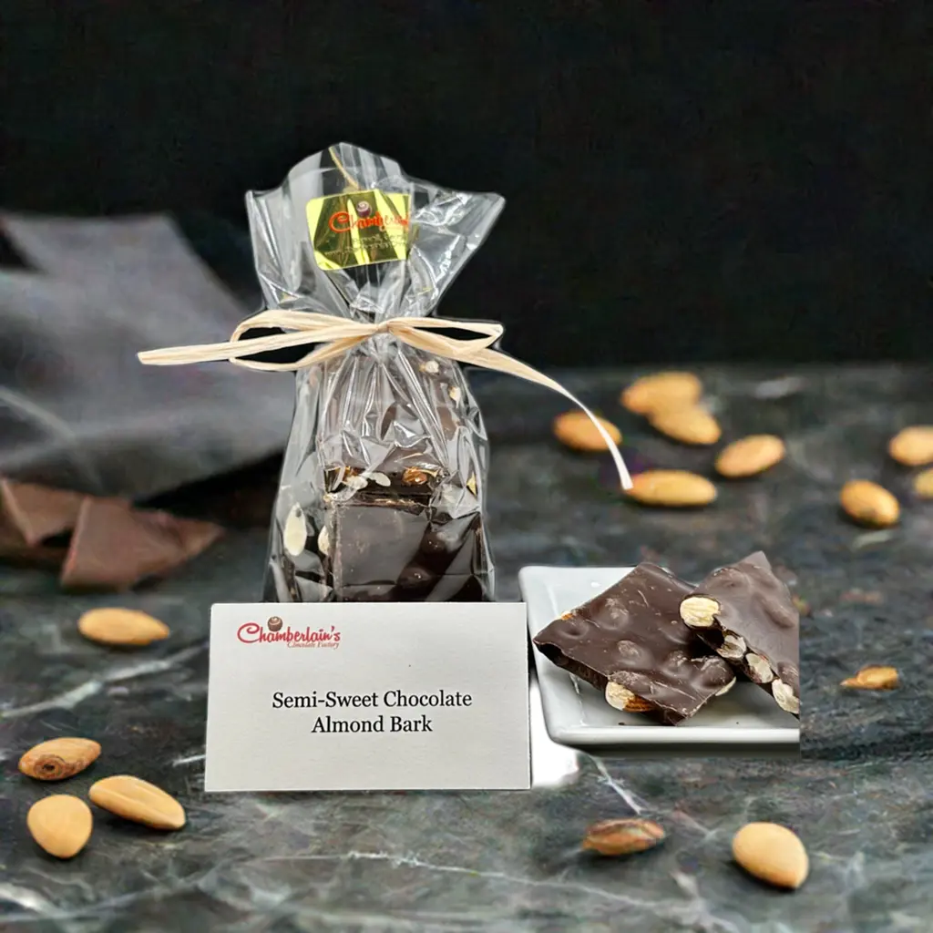 Dark Chocolate Almond Bark 8oz