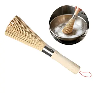 Natural Bamboo Brush, Scrub Brush for Dishes Pots Pans Kitchen Sink Cleaning