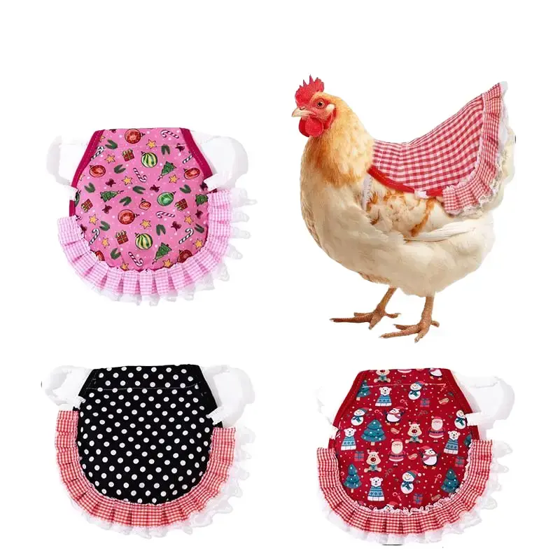 Chicken Saddles for Hens - Clean Plastic Double-Layer Easy-Fit Back Protector, Prevents Rooster-Induced Feather Loss, Reduces Bullying, All Seasons Backyard Flock Care (Farm Animal & Poultry Supplies)