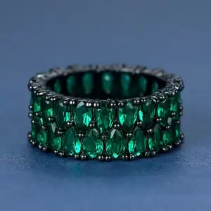 Geometric design women's ring, with stones around the ring face, for women to attend parties as a gift for relatives