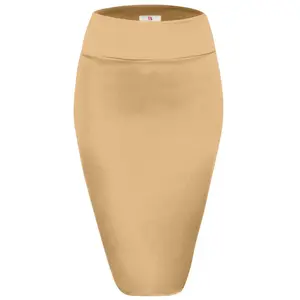 NYL Womens Below Knee High Waist Office Pencil Skirt