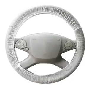 Disposable Car Steering Wheel Cover, Disposable Steering Wheel Cover, Dustproof Auto Repair & Maintenance Plastic Steering Wheel Cover