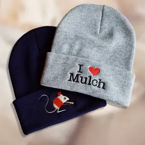 Coraline movie themed warm winter beanie hat