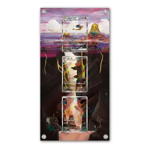 Charmander & Charmeleon & Charizard - Exclusive Pokémon Extended Connected Artwork Display Case