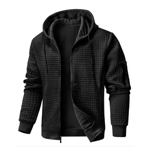 Grandclad Mens Lightweight Hoodie Full Zip Sweatshirt Casual Jacket Coat